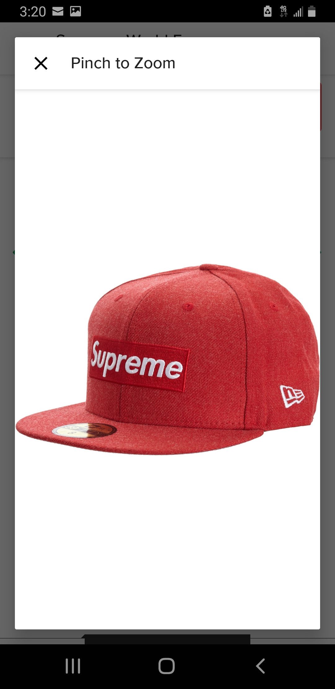 New Era × Supreme supreme new era red colorway 7 1/8 | Grailed