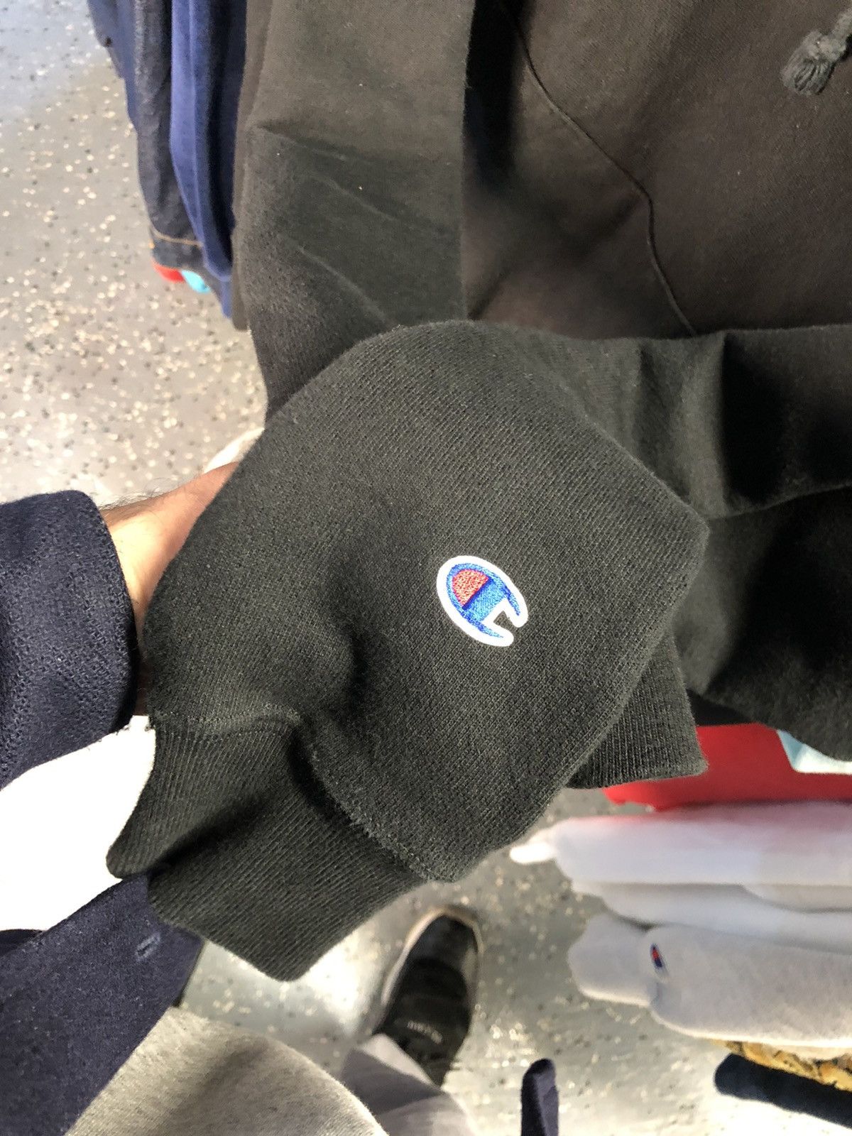 Champion Y2K Champion Reverse Weave Blank Black Sweatshirt Hoodie Size US M / EU 48-50 / 2 - 2 Thumbnail