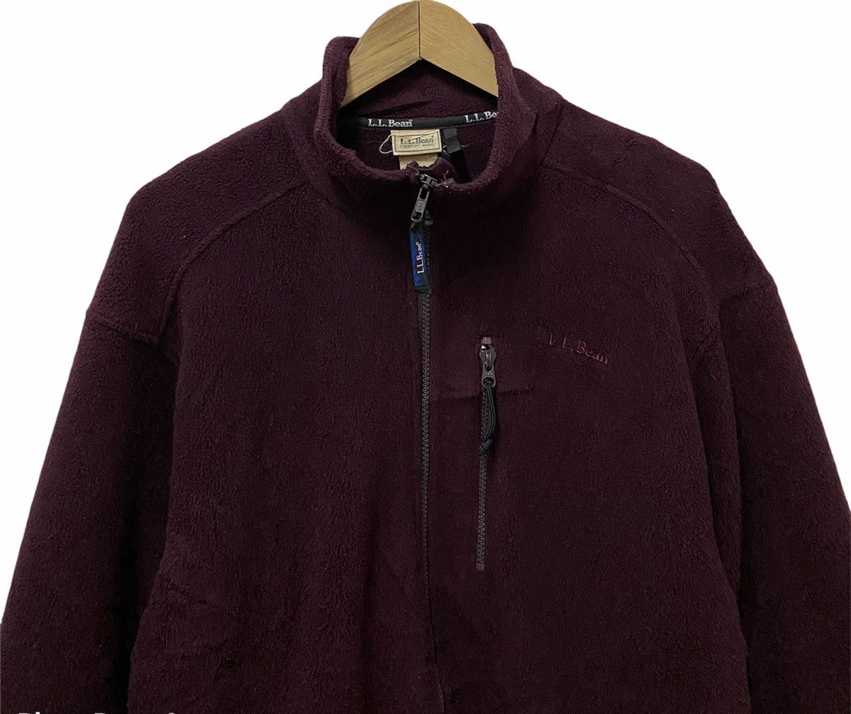 L.L. Bean Vintage L.L Bean Made in USA Rare Maroon Fleece Jacket Size US M / EU 48-50 / 2 - 2 Thumbnail