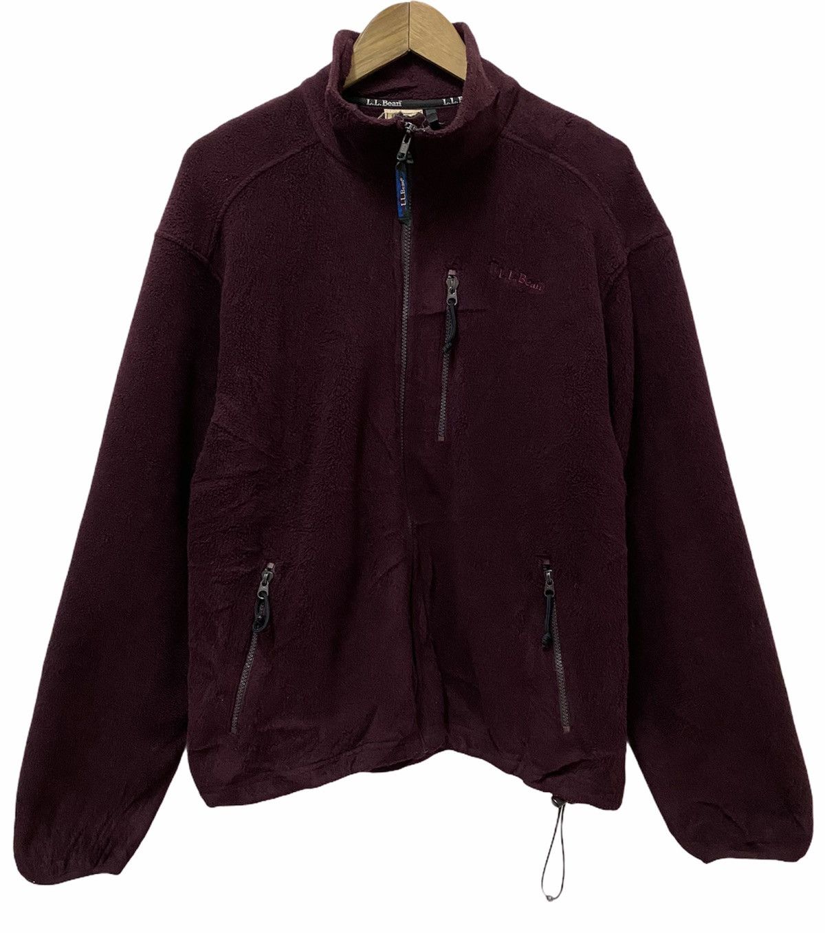 L.L. Bean Vintage L.L Bean Made in USA Rare Maroon Fleece Jacket Size US M / EU 48-50 / 2 - 1 Thumbnail