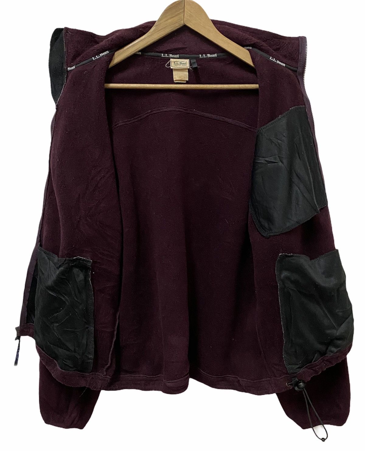 L.L. Bean Vintage L.L Bean Made in USA Rare Maroon Fleece Jacket Size US M / EU 48-50 / 2 - 4 Thumbnail
