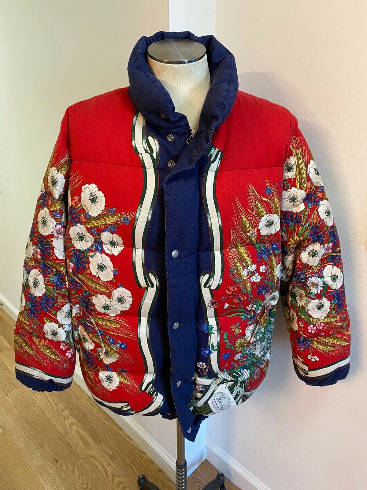 Gucci Flora Print Oversized Puffer Coat Alessandro Michele Size US L / EU 52-54 / 3 - 1 Thumbnail