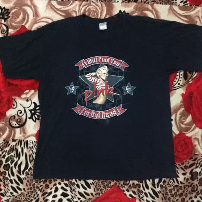 Pink 🔥 2000 PINK TOUR SUNFADED OVERSIZE T SHIRTS Size US XL / EU 56 / 4 - 2 Thumbnail