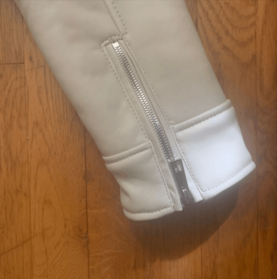 Zara Zara Man Faux Leather Shearling Cream Jacket Medium Size US M / EU 48-50 / 2 - 4 Thumbnail