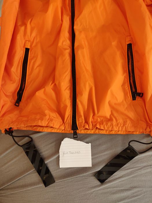 Moncler off white jacket clearance windbreaker