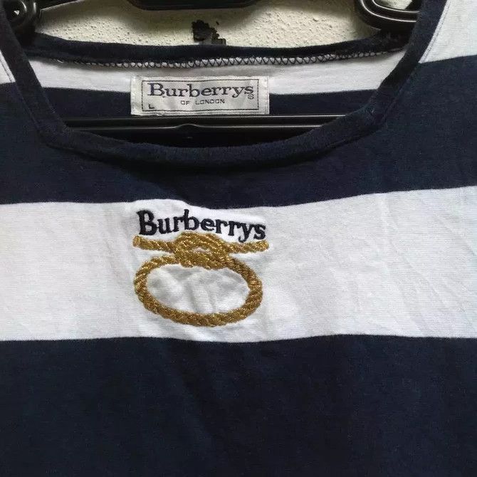 Burberry Luxury Designer Burberrys Sleeveless Striped Tank Top Size US M / EU 48-50 / 2 - 4 Thumbnail