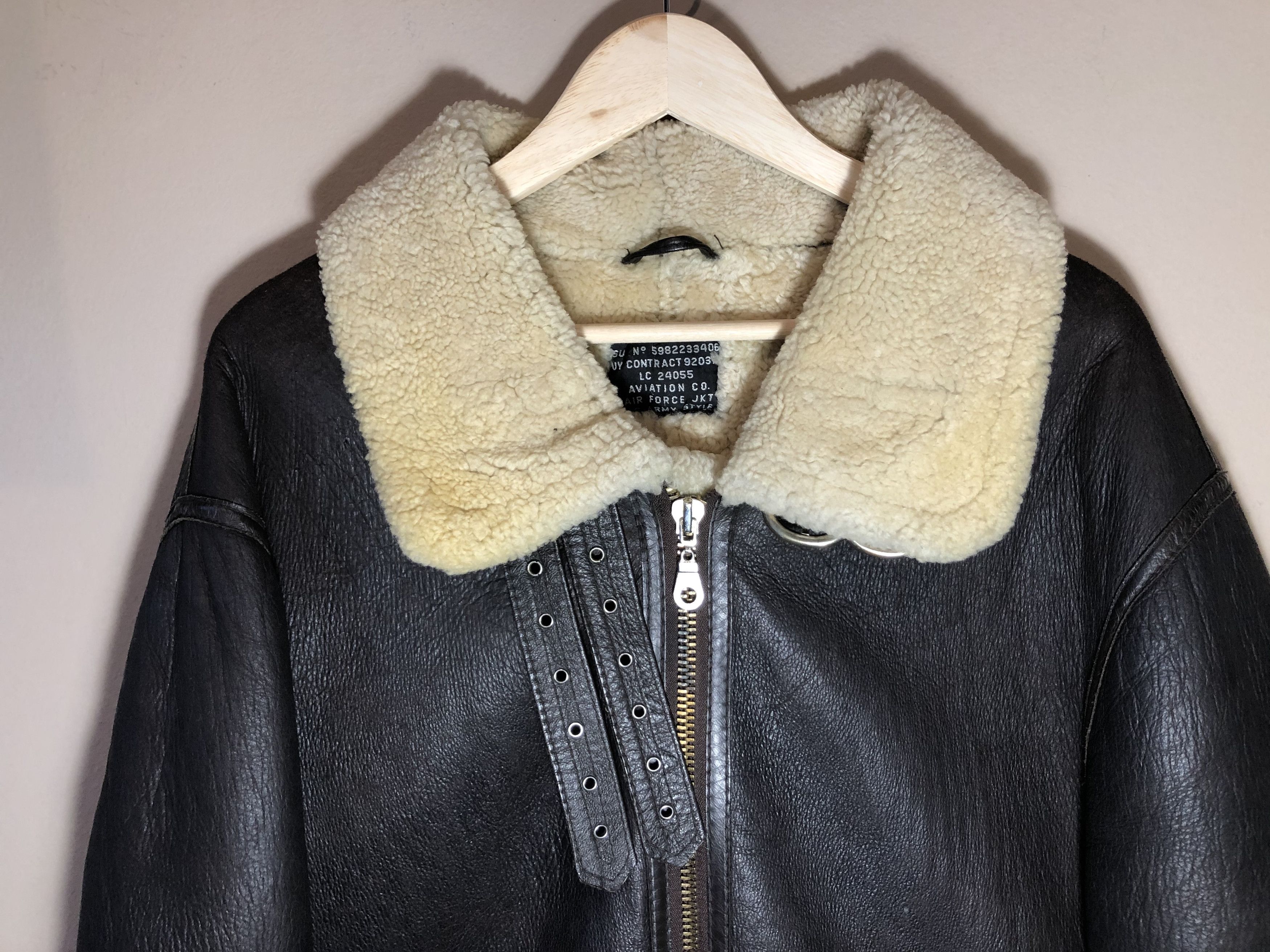 B 3 × Usaf × Vintage True USAF Aviator Flying Jacket B3 B 3 × Usaf × Vintage True USAF Aviator Flying Jacket B3