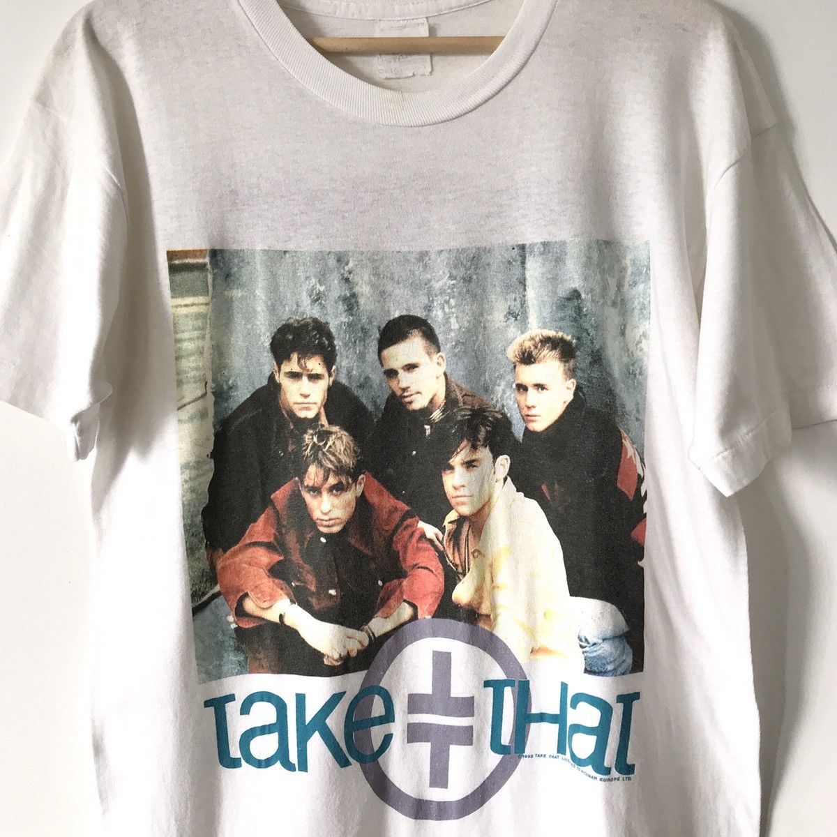Band Tees Authentic Vintage RARE 1993 Take That Boy Band Promo Tee UK Size US M / EU 48-50 / 2 - 3 Thumbnail