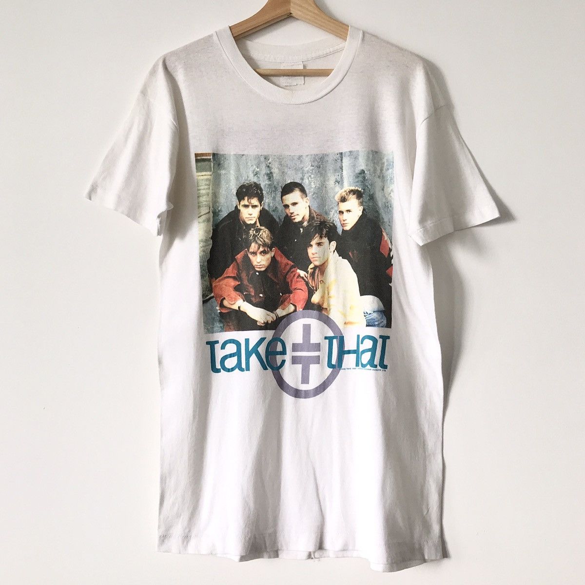 Band Tees Authentic Vintage RARE 1993 Take That Boy Band Promo Tee UK Size US M / EU 48-50 / 2 - 1 Thumbnail