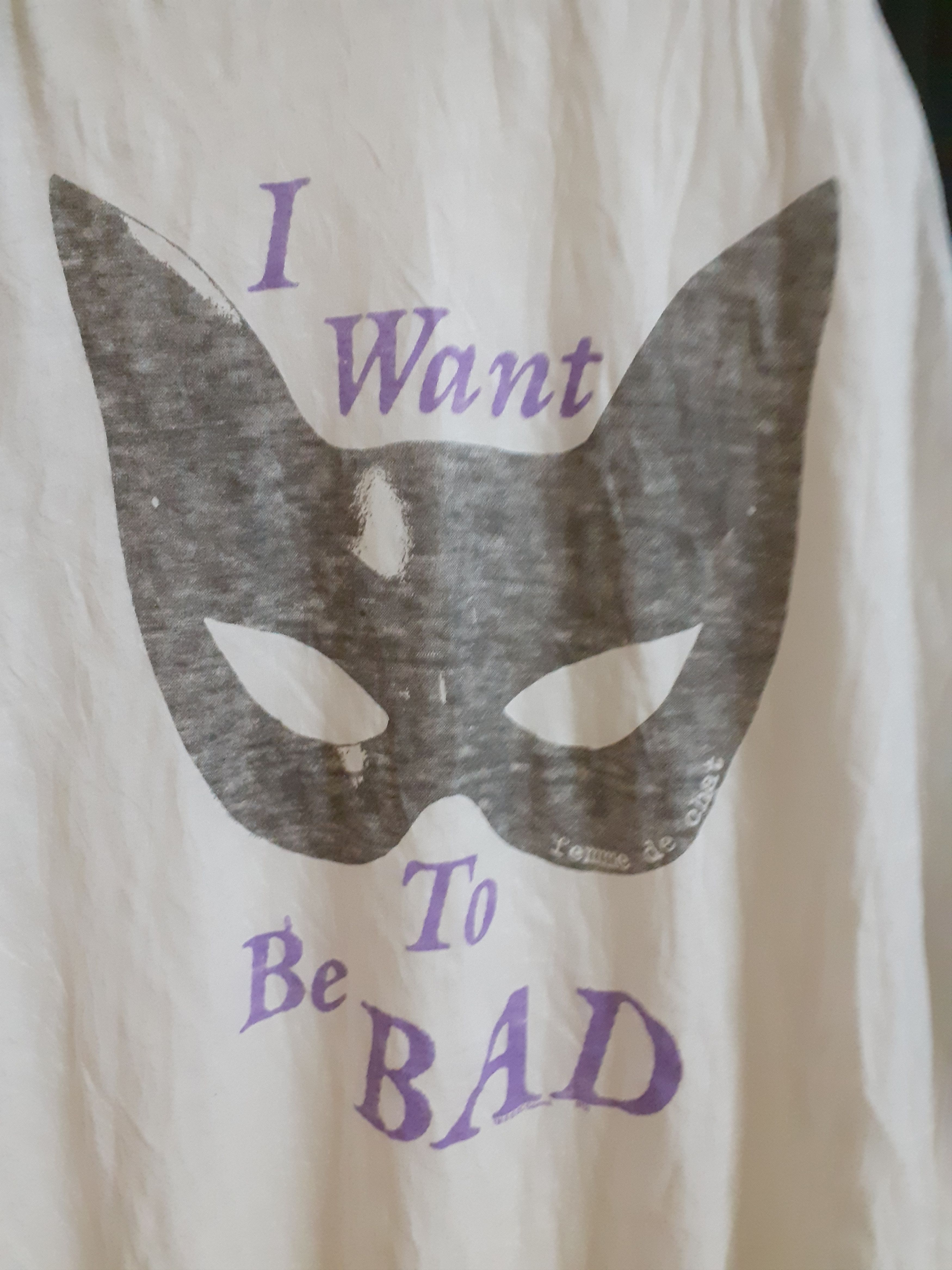 DC Comics × Vintage Vintage Cat Woman 3 Quarter T Shirt Size US S / EU 44-46 / 1 - 3 Thumbnail