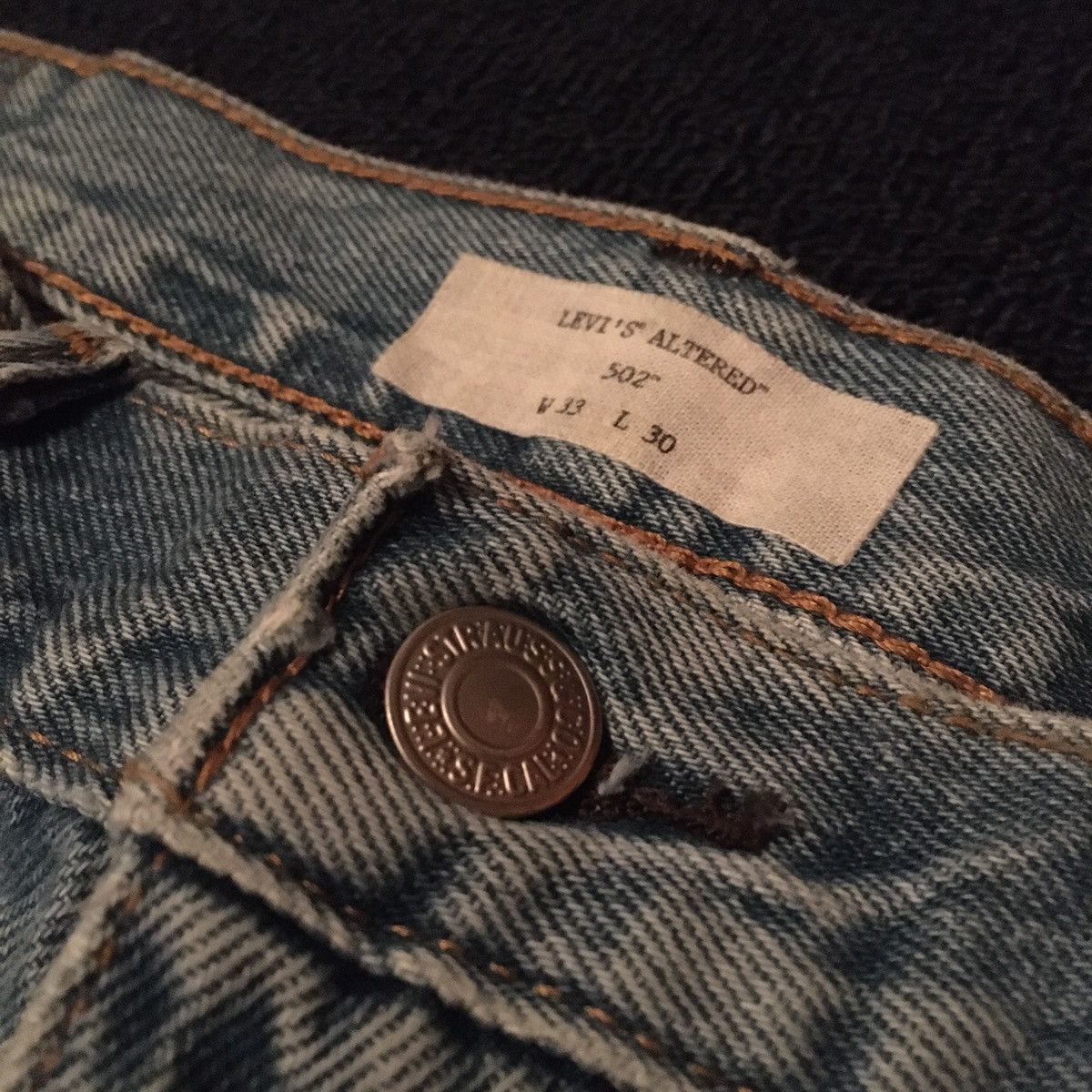 Levi's Levi’s Altered 502 Patchwork Multicolor Denim Jeans 33x30 Size US 33 - 5 Thumbnail
