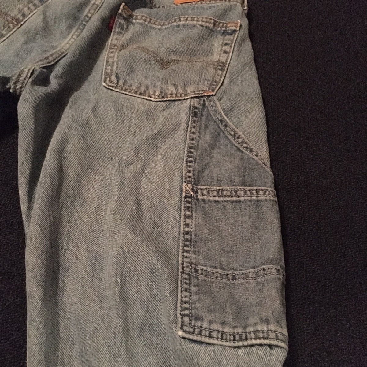 Levi's Levi’s Altered 502 Patchwork Multicolor Denim Jeans 33x30 Size US 33 - 8 Thumbnail