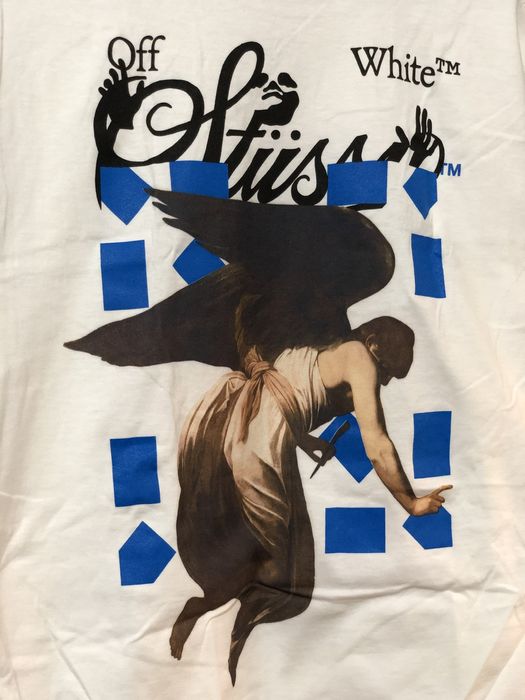 Stussy x Virgil Abloh World Tour Collection T-Shirt WhiteStussy x Virgil  Abloh World Tour Collection T-Shirt White - OFour