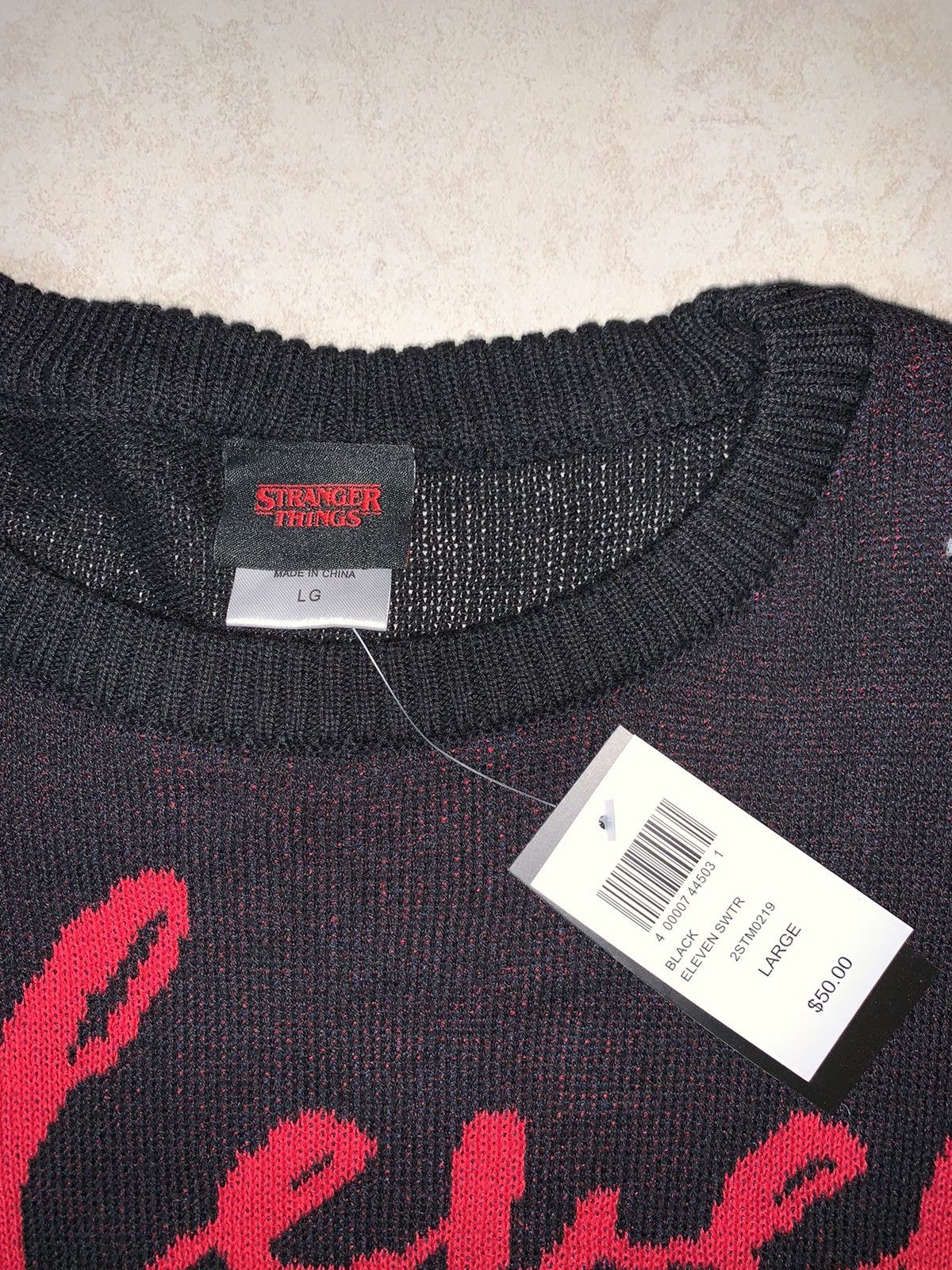 Vintage Stranger Things Eleven Knitwear Sweater Size US L / EU 52-54 / 3 - 4 Thumbnail