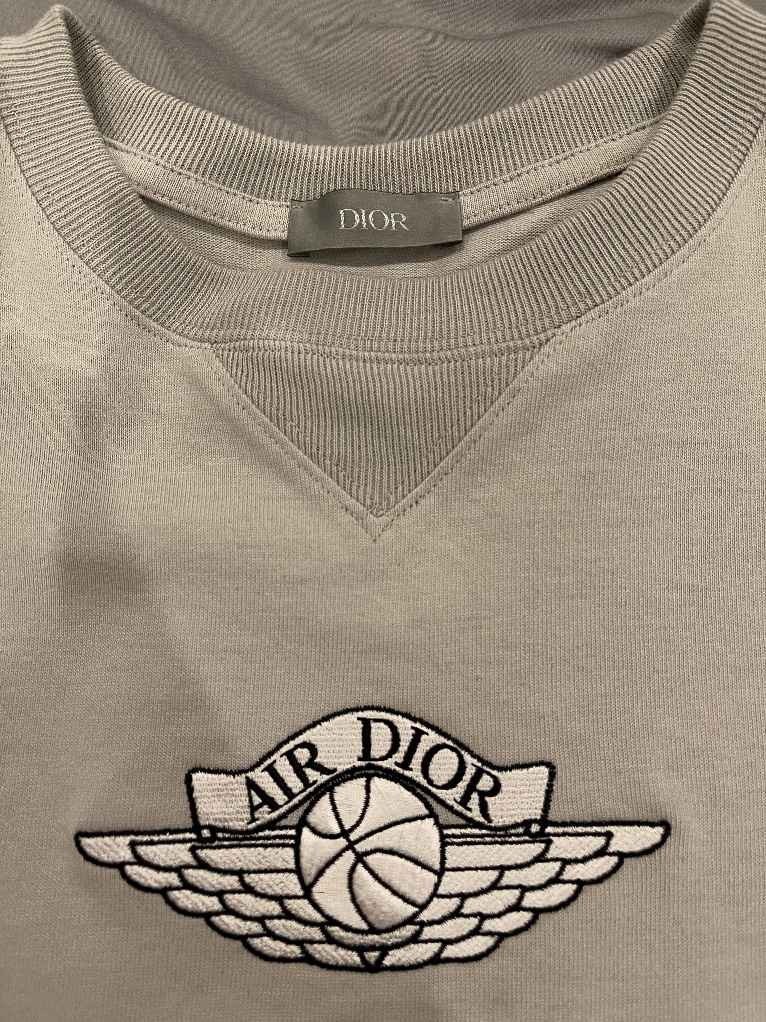 Dior × Jordan Brand Dior x Jordan “Air Dior” T-shirt GREY Size US S / EU 44-46 / 1 - 2 Thumbnail
