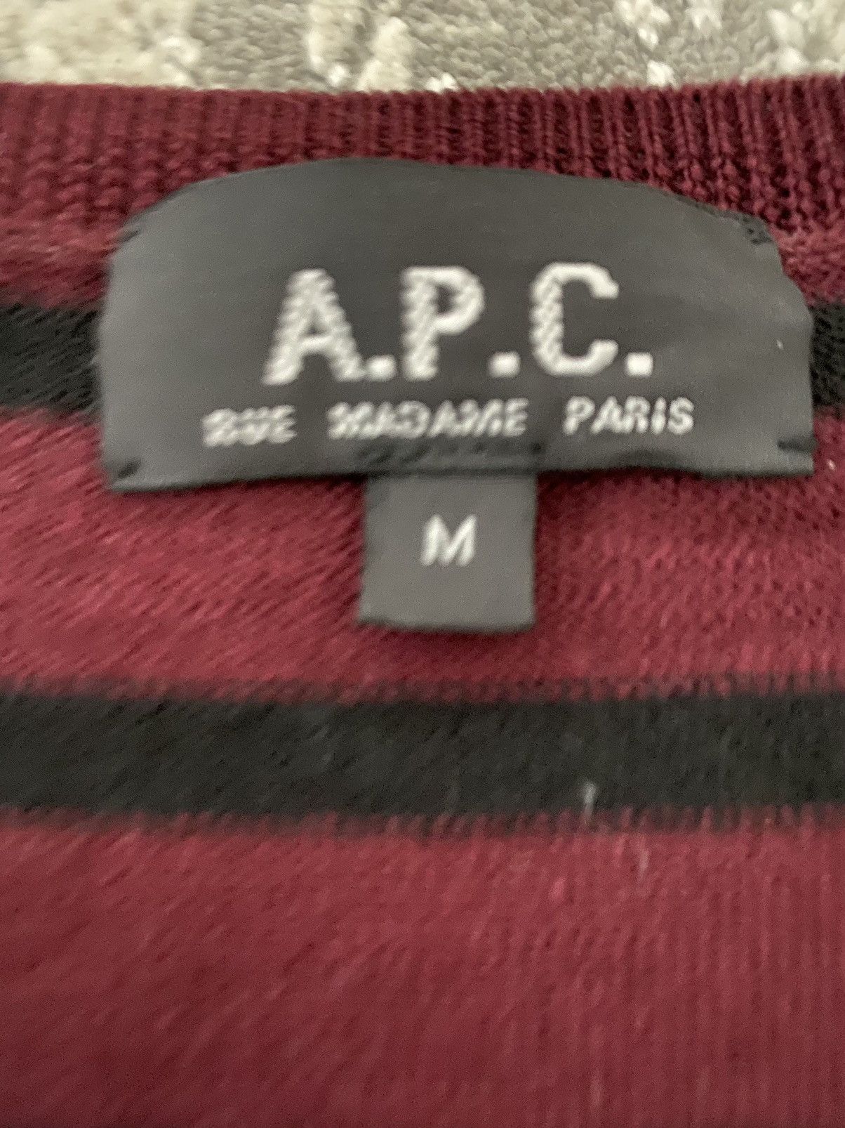 A.P.C. APC Striped Sweater Red/Black - Medium Size US M / EU 48-50 / 2 - 3 Thumbnail