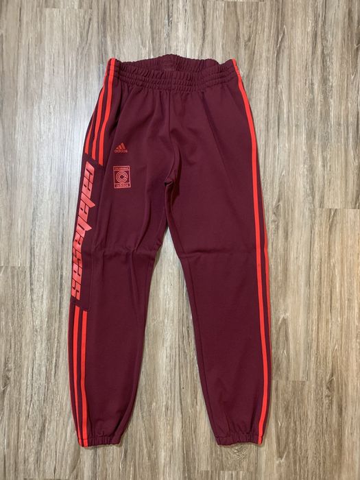 Adidas Adidas Calabasas maroon Sweatpants red yeezy M | Grailed