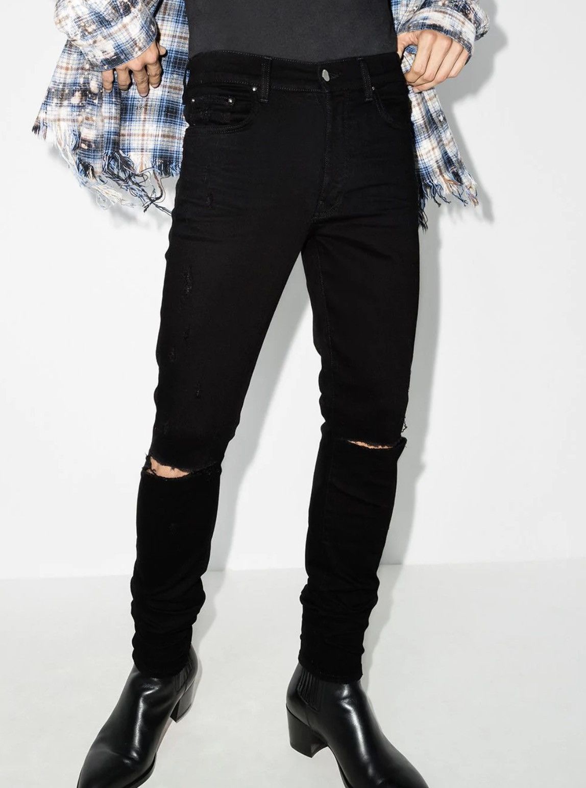 Amiri Amiri - Slash Jeans Size US 33 - 1 Thumbnail