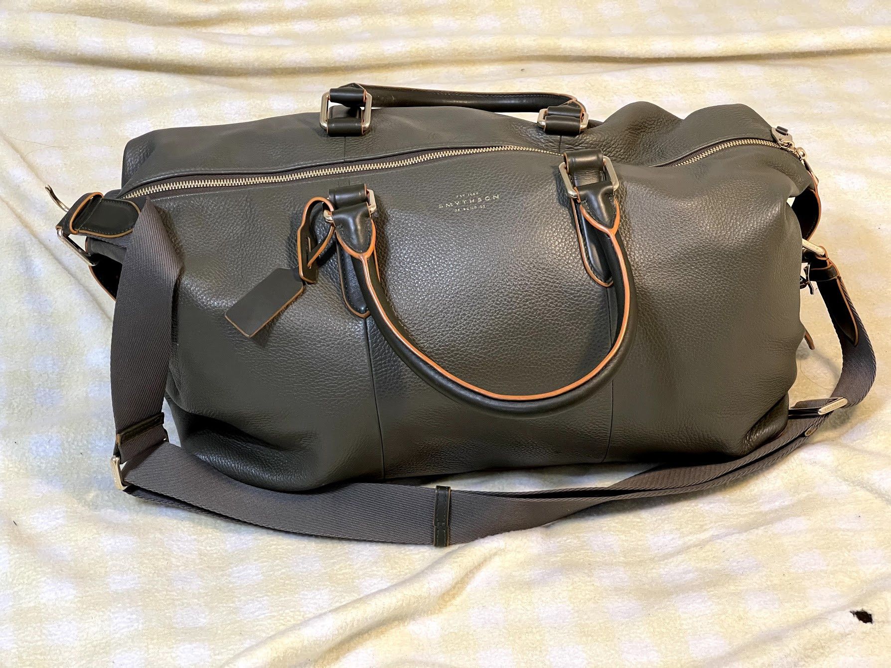 Smythson cheap burlington holdall