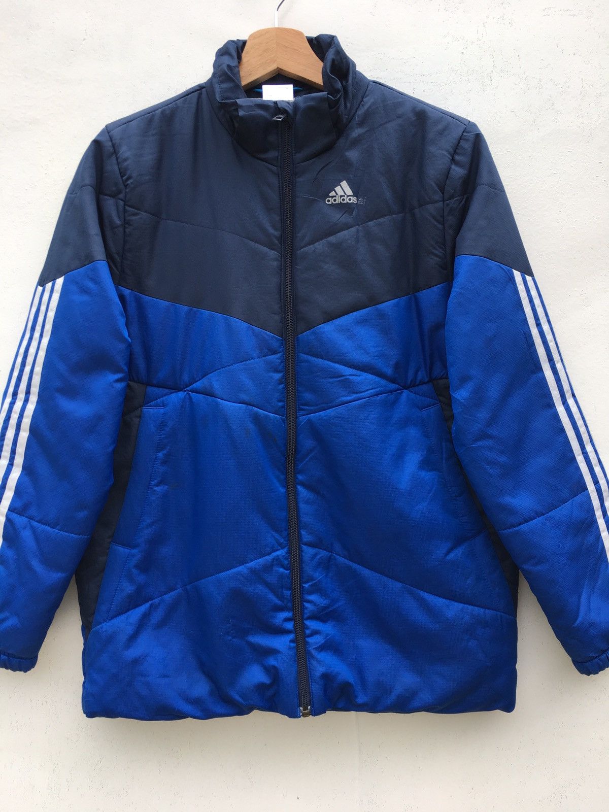 Adidas Vintage Adidas Big Logo Puffer Jacket Size US S / EU 44-46 / 1 - 4 Thumbnail