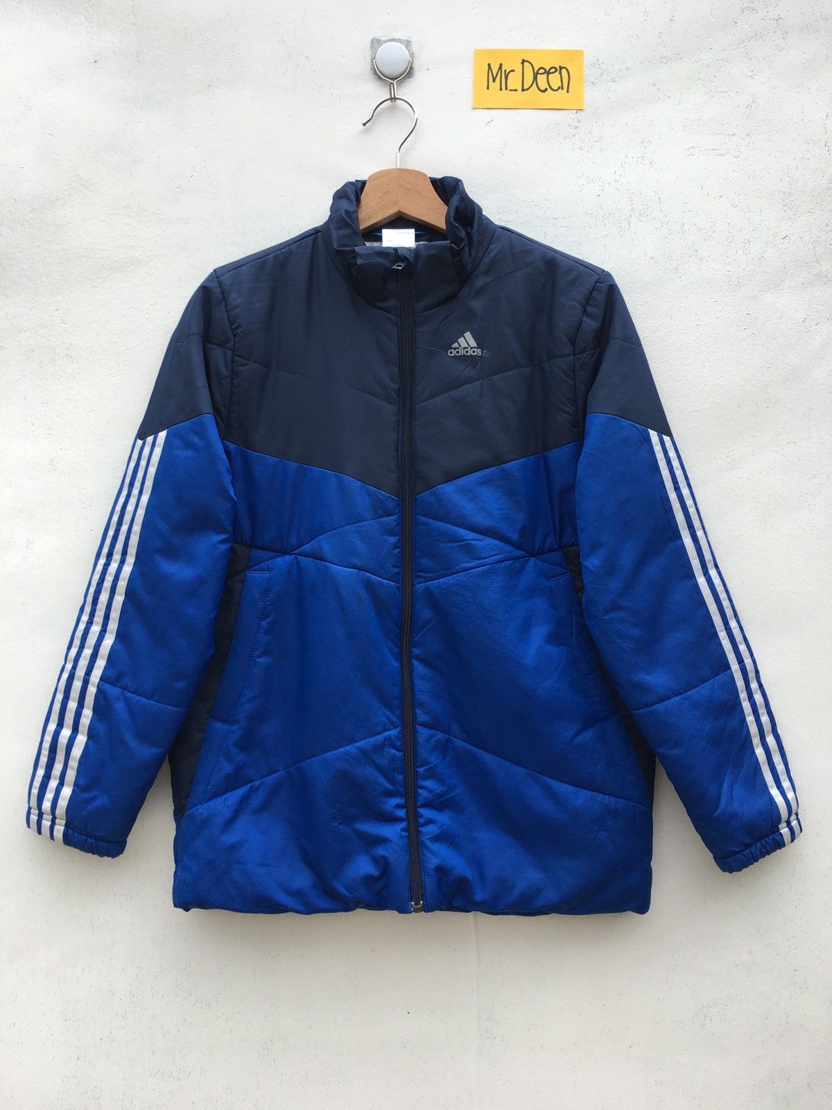 Vintage Adidas Big Logo Puffer Jacket
