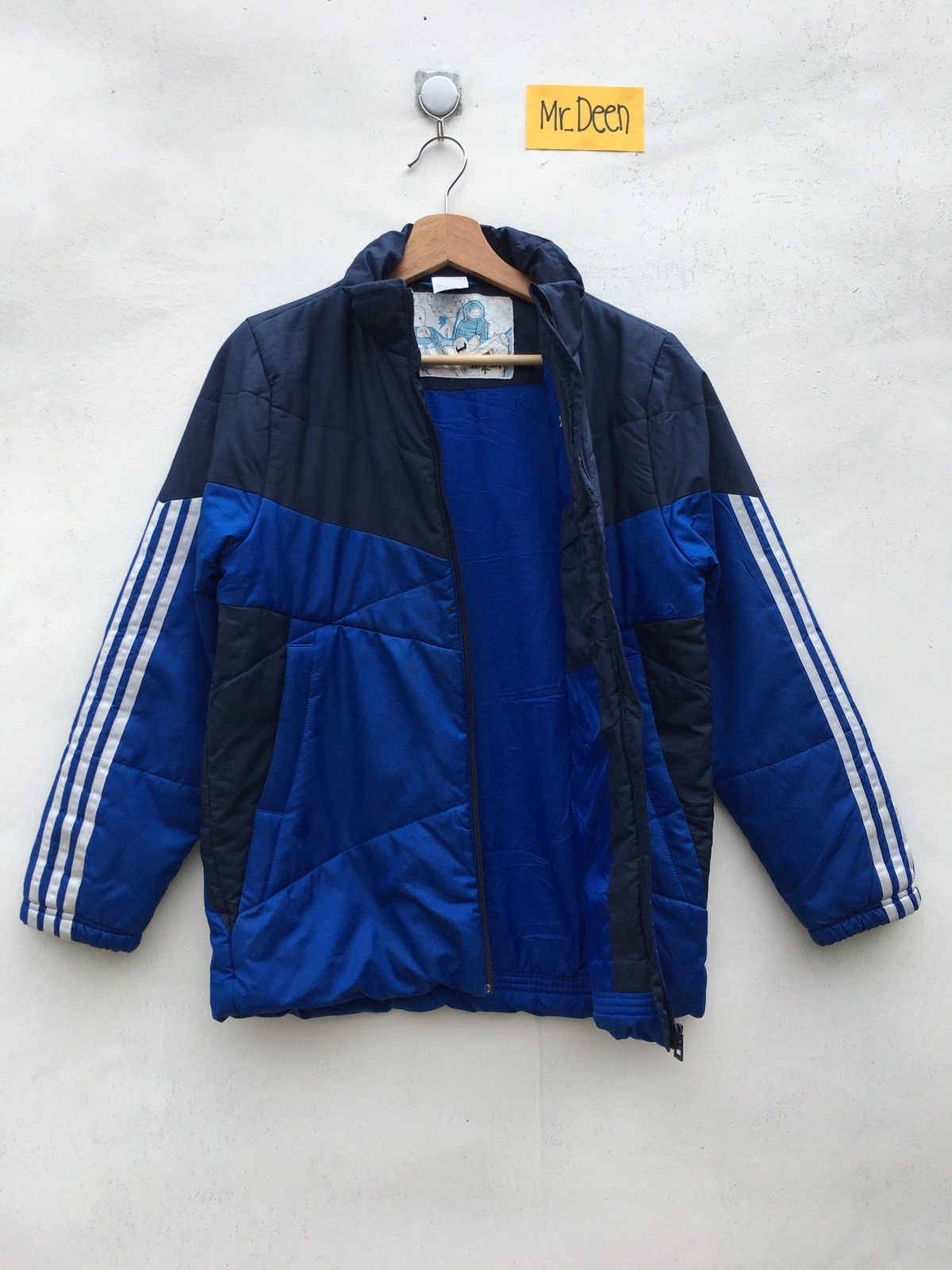 Adidas Vintage Adidas Big Logo Puffer Jacket Size US S / EU 44-46 / 1 - 8 Thumbnail
