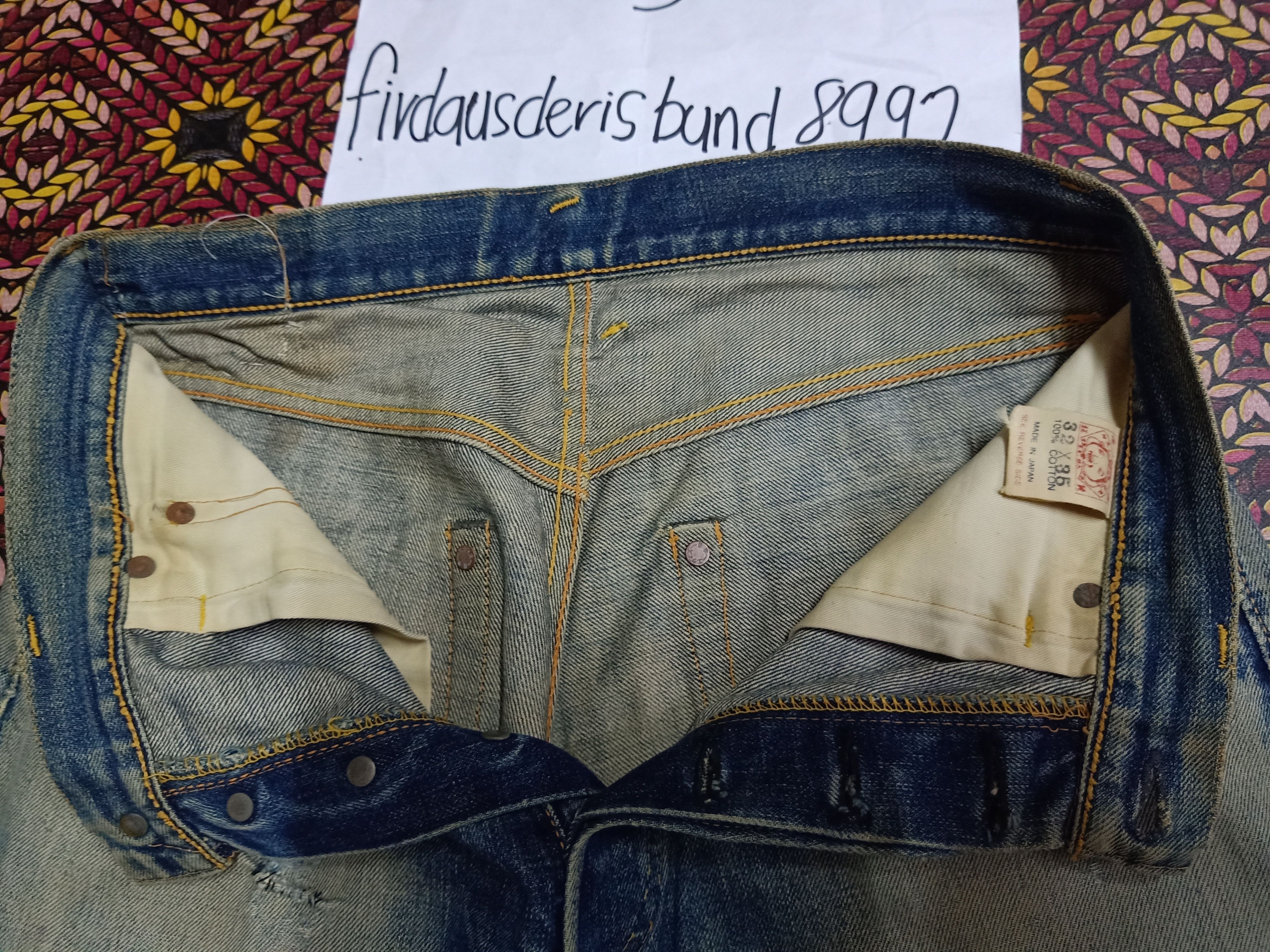 Evisu 🔥 90s Evis By Evisu No 2 RedSelvedge Denim Jeans 🔥 Size US 32 / EU 48 - 18 Thumbnail