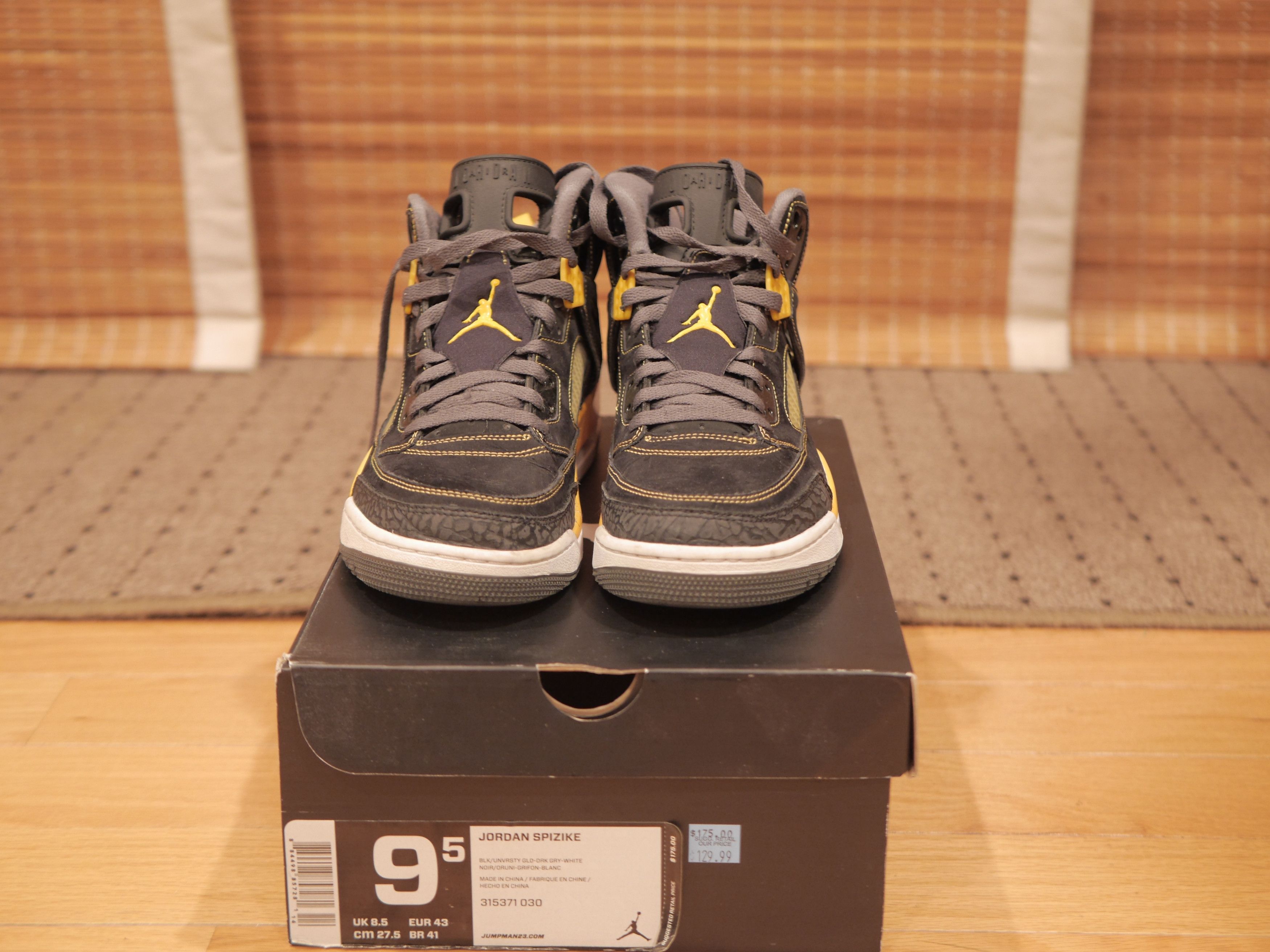 Jordan Brand Jordan Spizike Black University Gold Size US 9.5 / EU 42-43 - 4 Thumbnail