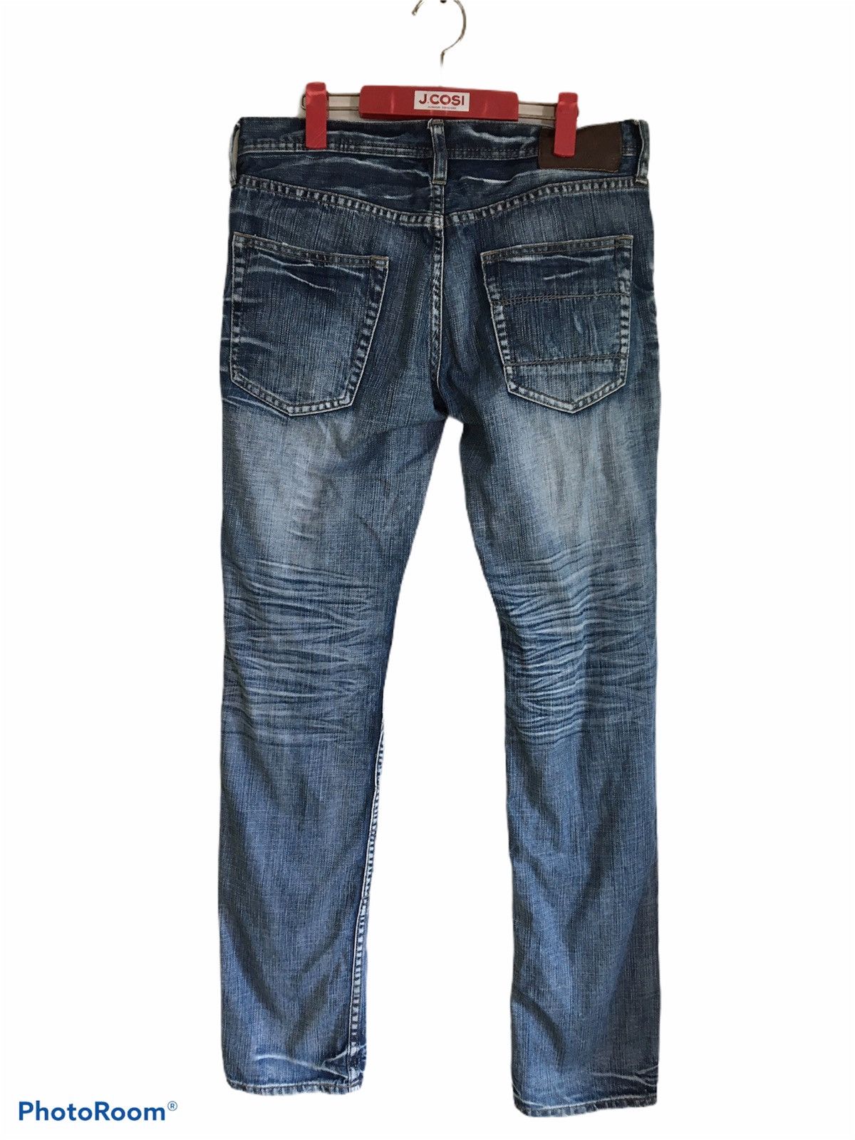 Distressed Denim × Japanese Brand Rare Design Edge Rupert 