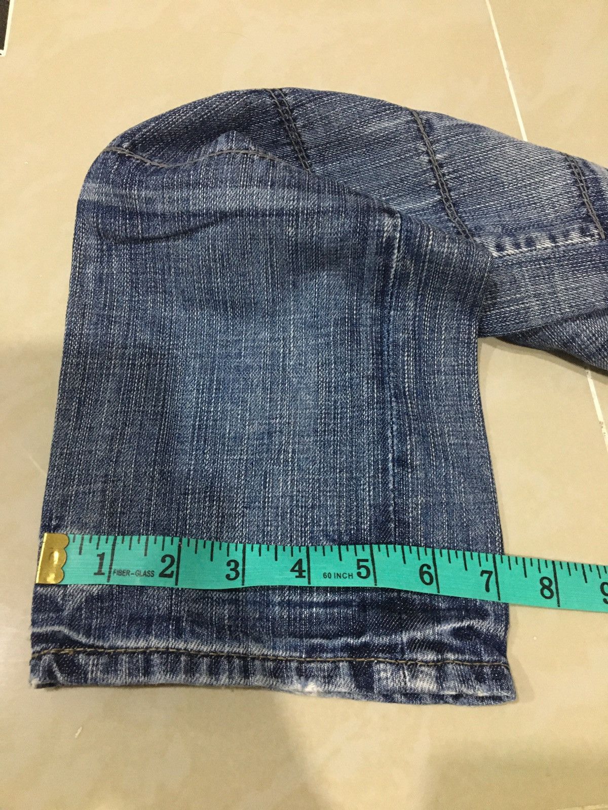 Distressed Denim × Japanese Brand Rare Design Edge Rupert 