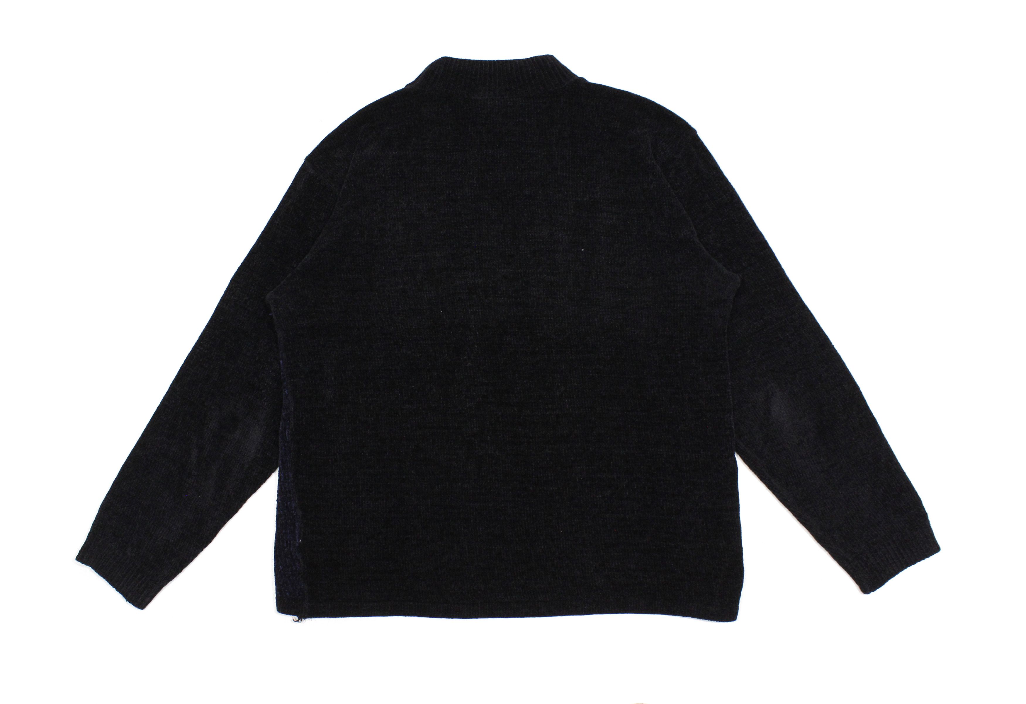 Versace 90S Black Navy Knit Sweater Vintage Size US XL / EU 56 / 4 - 2 Thumbnail