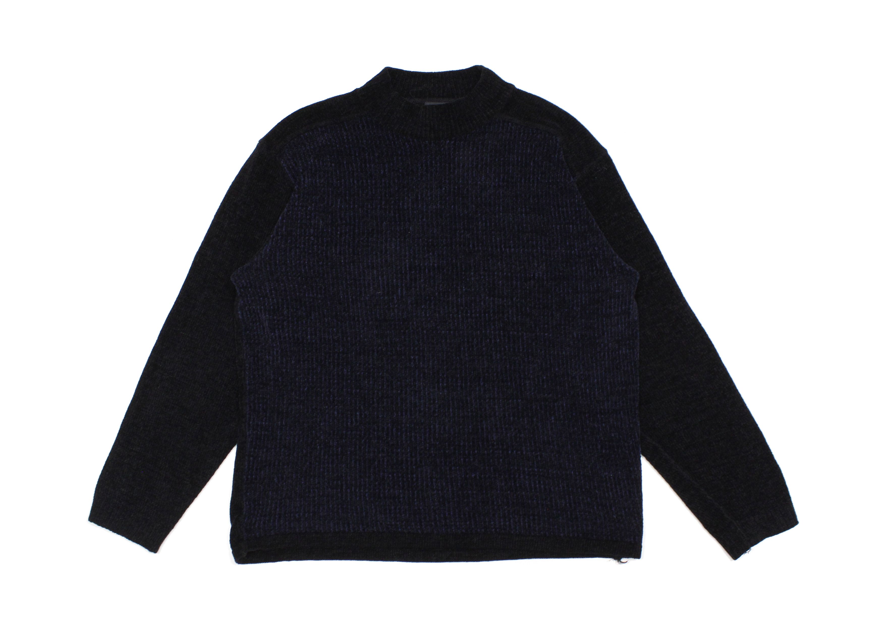 Versace 90S Black Navy Knit Sweater Vintage Size US XL / EU 56 / 4 - 1 Thumbnail
