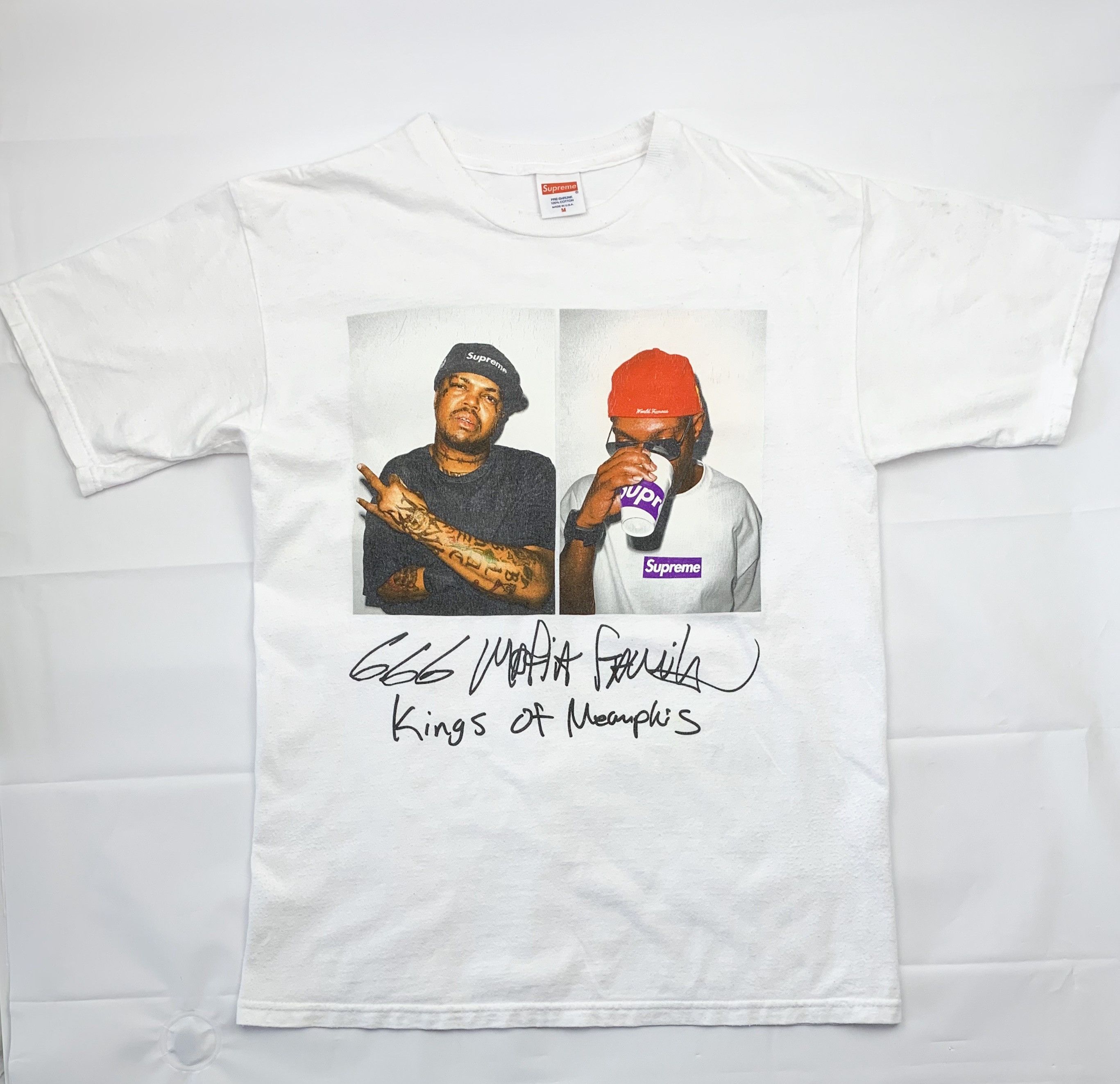 Supreme three six mafia tee online