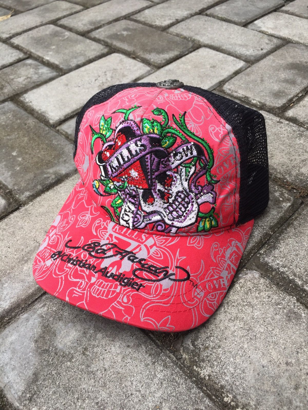 Christian Audigier Ed Hardy x Christian Audigier Trucker Hat Size ONE SIZE - 1 Thumbnail