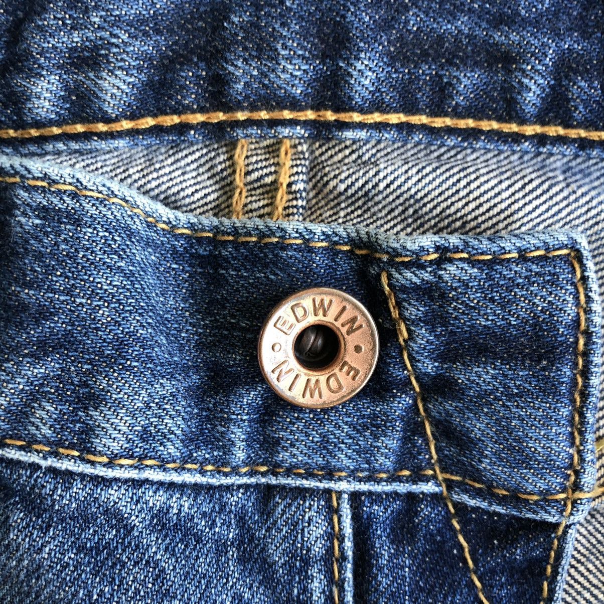 Edwin Vintage Edwin 505x Selvedge Distressed Denim Jeans Size US 30 / EU 46 - 5 Thumbnail