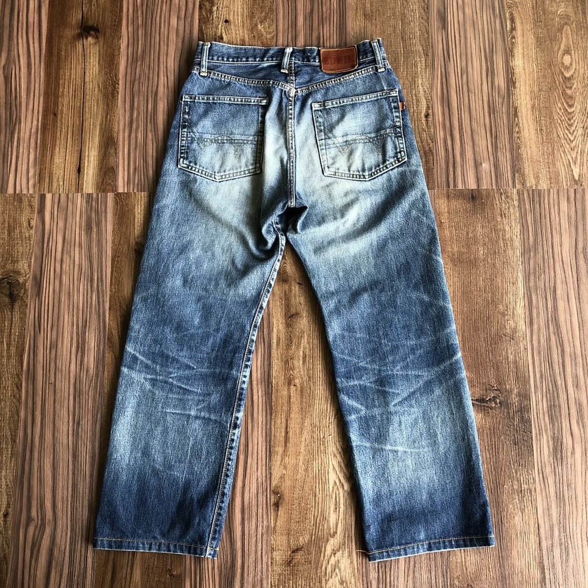 Edwin Vintage Edwin 505x Selvedge Distressed Denim Jeans Size US 30 / EU 46 - 7 Thumbnail