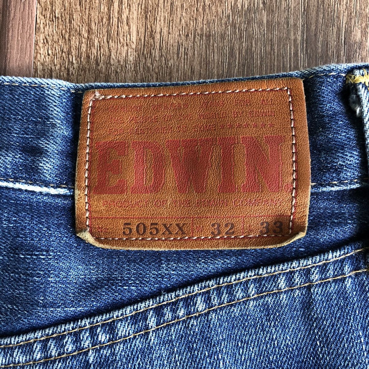 Edwin Vintage Edwin 505xx Selvedge Distressed Denim Jeans Size US 32 / EU 48 - 8 Thumbnail