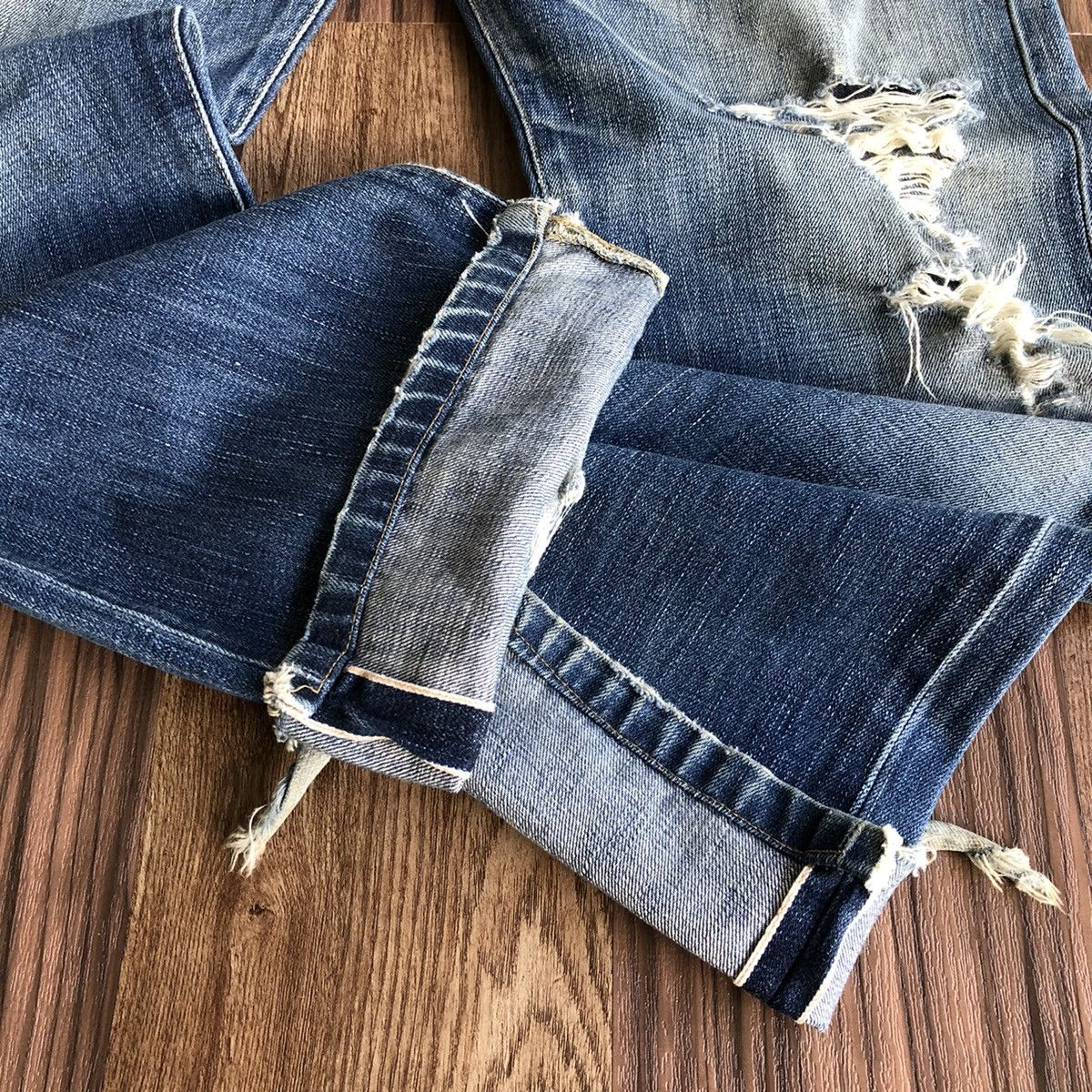 Edwin Vintage Edwin 505xx Selvedge Distressed Denim Jeans Size US 32 / EU 48 - 2 Thumbnail
