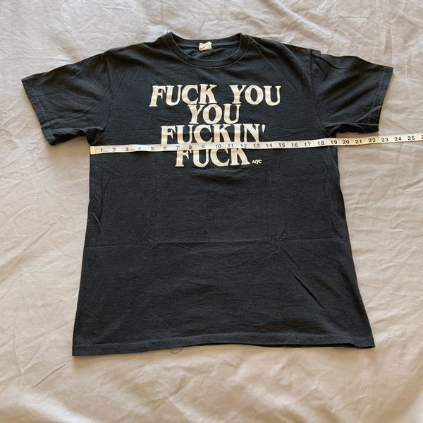Humor Delta “FUCK YOU, YOU FUCKIN' FUCK” 90's Profanity T-shirt