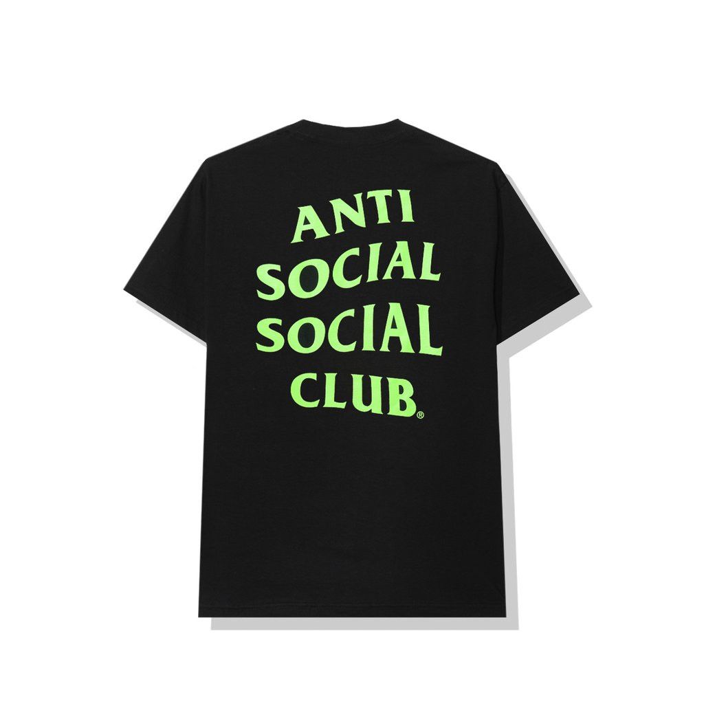 DS Green ASSC Red Rose Logo California Black Tee in hand