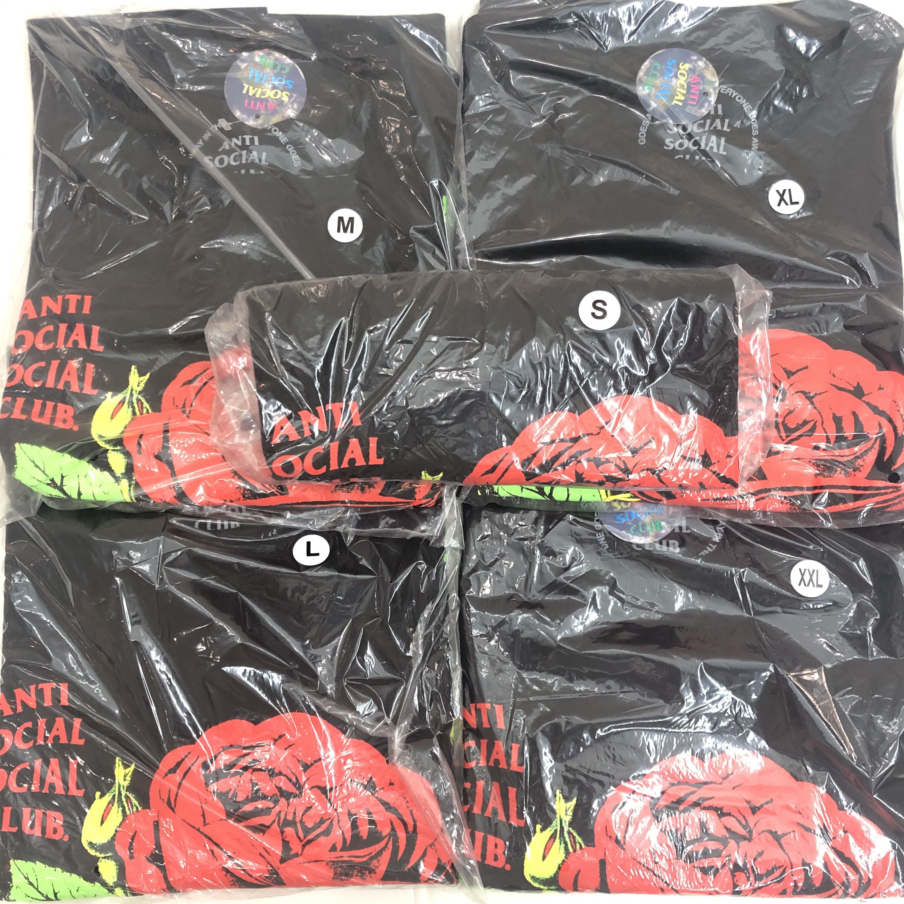 DS Green ASSC Red Rose Logo California Black Tee in hand