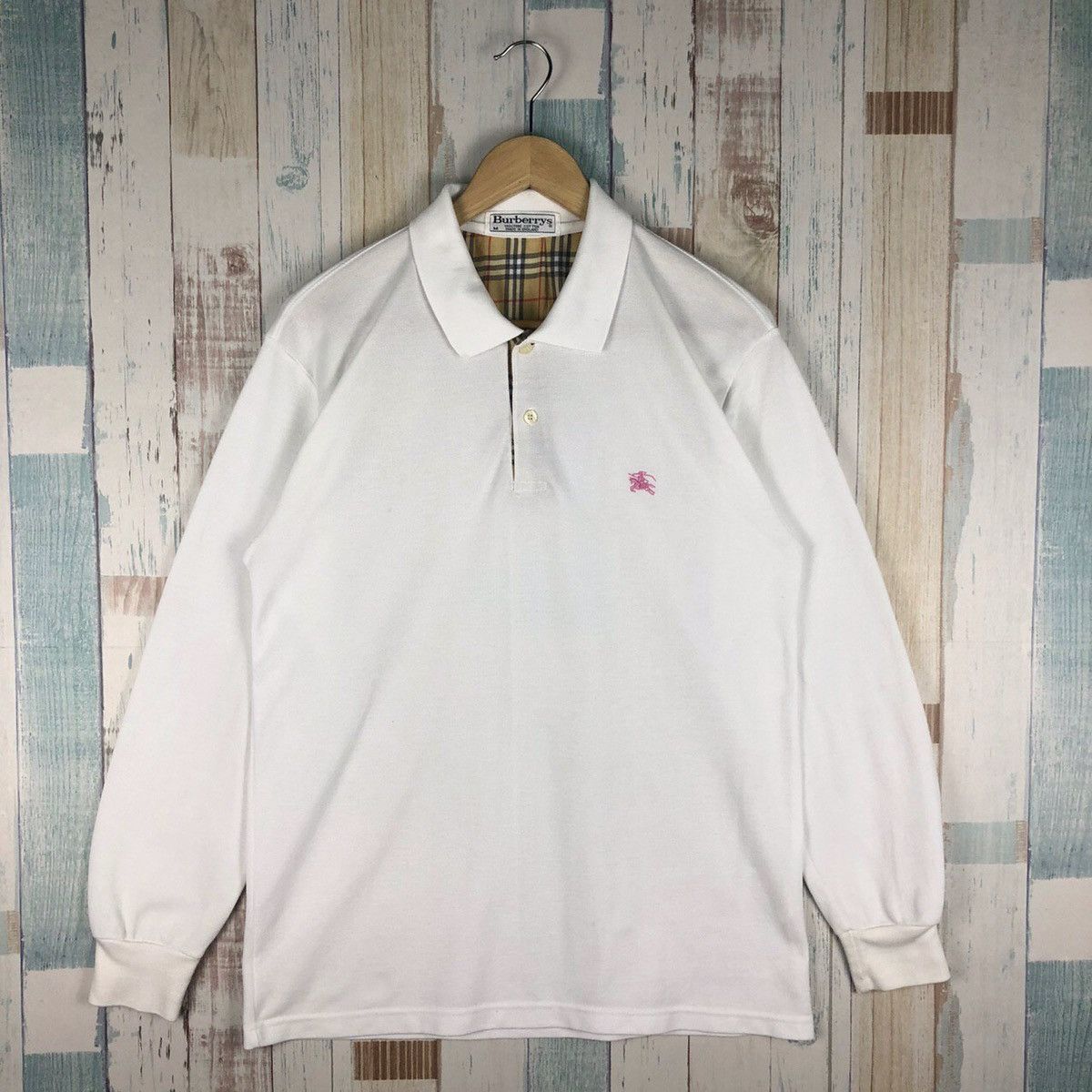 Burberry × Burberry Prorsum × Vintage Vintage Burberrys Nova Check Polos Made In England Size US M / EU 48-50 / 2 - 1 Thumbnail