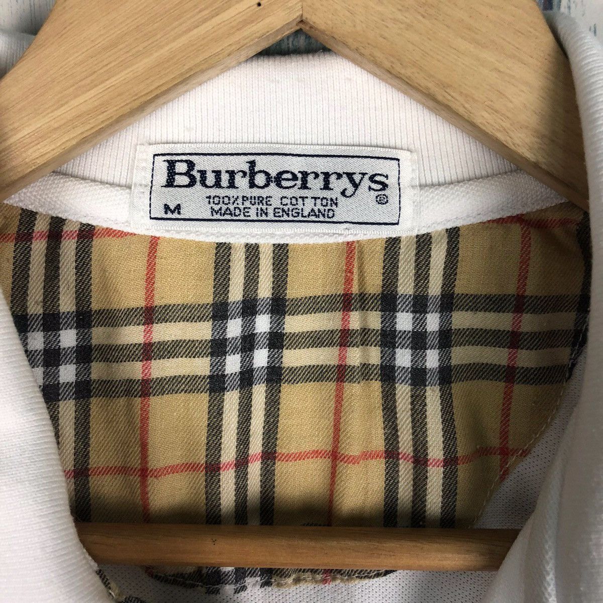 Burberry × Burberry Prorsum × Vintage Vintage Burberrys Nova Check Polos Made In England Size US M / EU 48-50 / 2 - 7 Thumbnail
