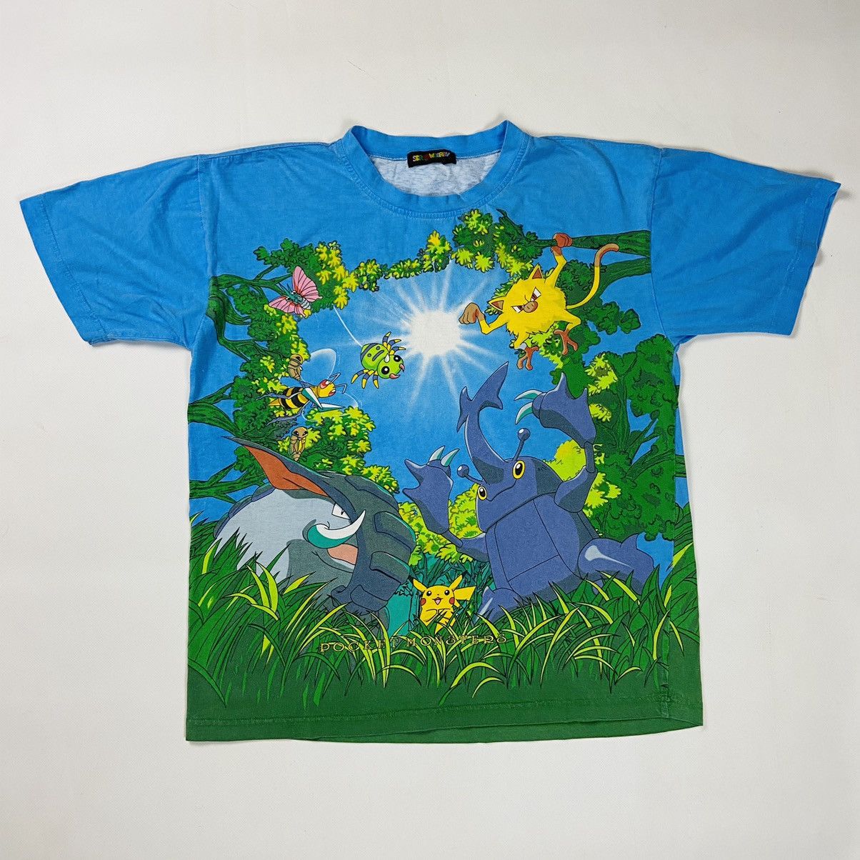 Anime 1990s VERY RARE ALL OVER PRINTED POKEMON TEE Size US M / EU 48-50 / 2 - 1 Thumbnail