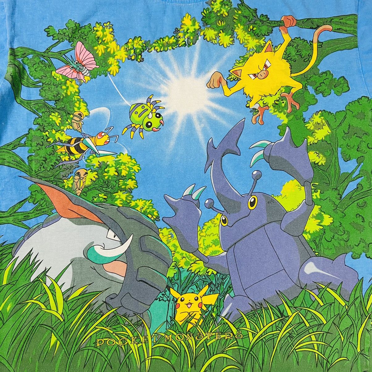 Anime 1990s VERY RARE ALL OVER PRINTED POKEMON TEE Size US M / EU 48-50 / 2 - 5 Thumbnail