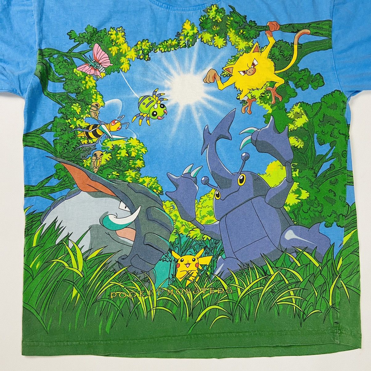 Anime 1990s VERY RARE ALL OVER PRINTED POKEMON TEE Size US M / EU 48-50 / 2 - 4 Thumbnail