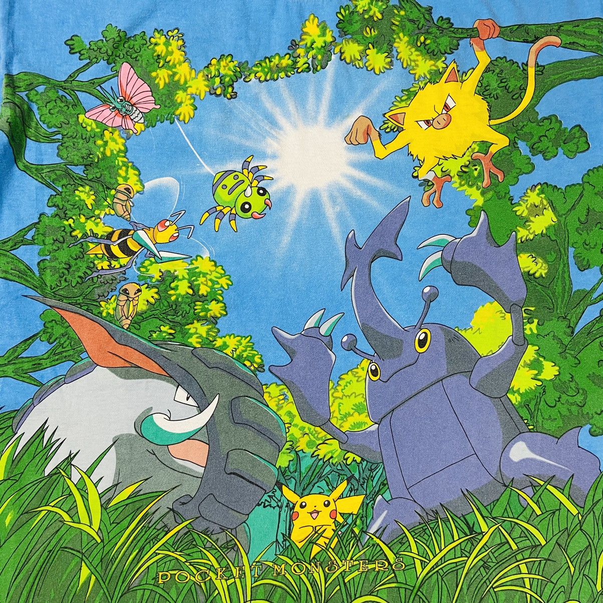 Anime 1990s VERY RARE ALL OVER PRINTED POKEMON TEE Size US M / EU 48-50 / 2 - 6 Thumbnail