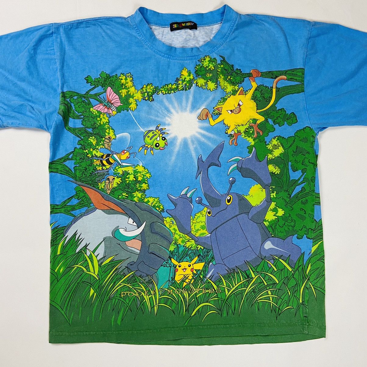 Anime 1990s VERY RARE ALL OVER PRINTED POKEMON TEE Size US M / EU 48-50 / 2 - 3 Thumbnail