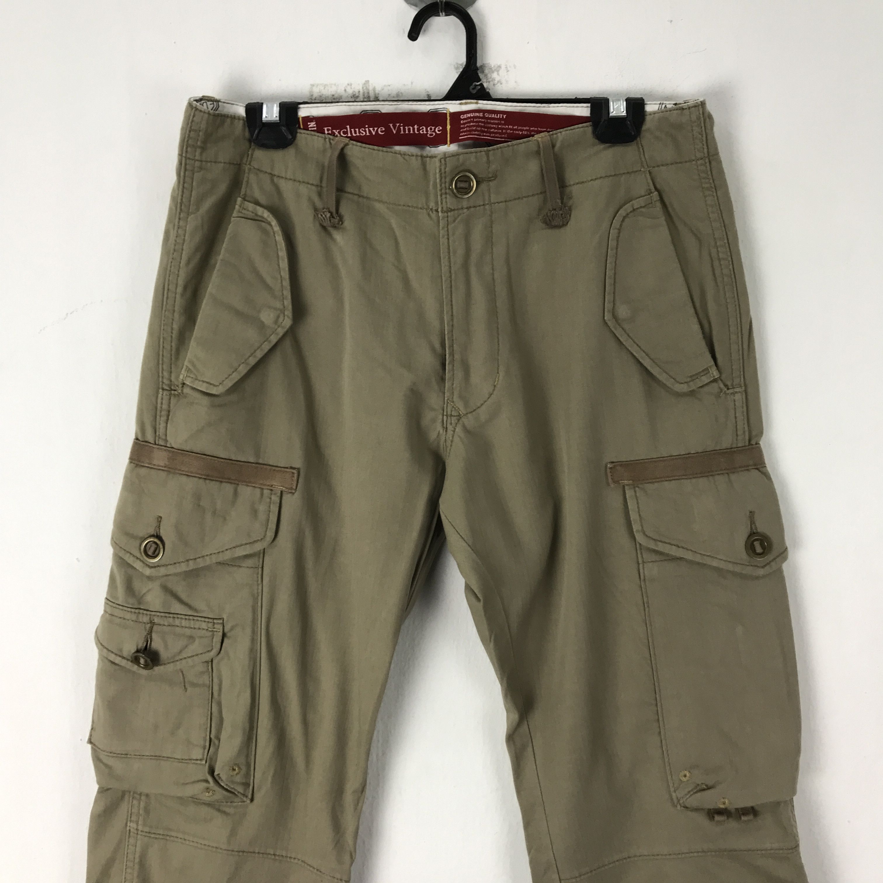 Edwin EDWIN VINTAGE Tactical Cargo Pants - 7 Pockets - Size 31 Size US 31 - 2 Thumbnail