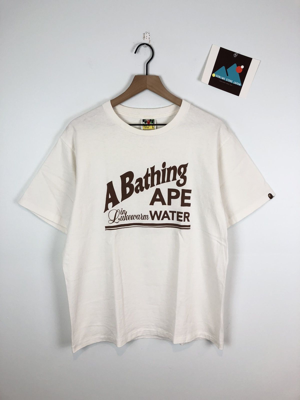 Bape 🔥FREE SHIPPING! Bape Logo Tee 100% Authentic Size US L / EU 52-54 / 3 - 1 Thumbnail